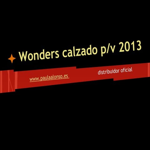 Wonders primavera verano 2013