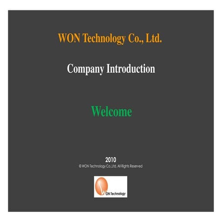 Won technology company introduction