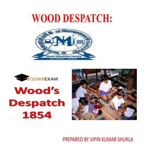 Wood dispatch