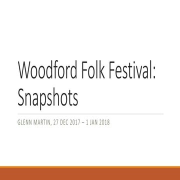 Woodford snapshots