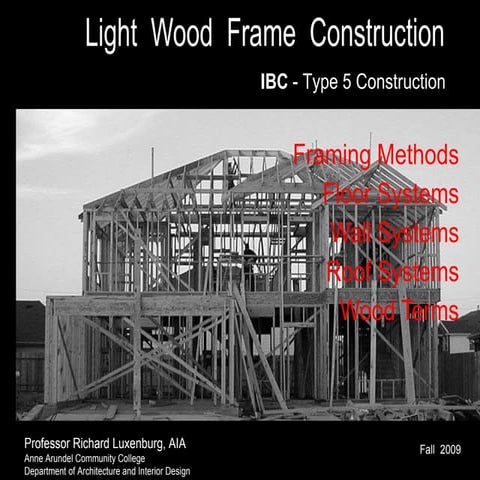 Wood Framing F 09