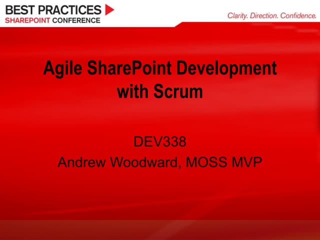 Being agile with SharePoint