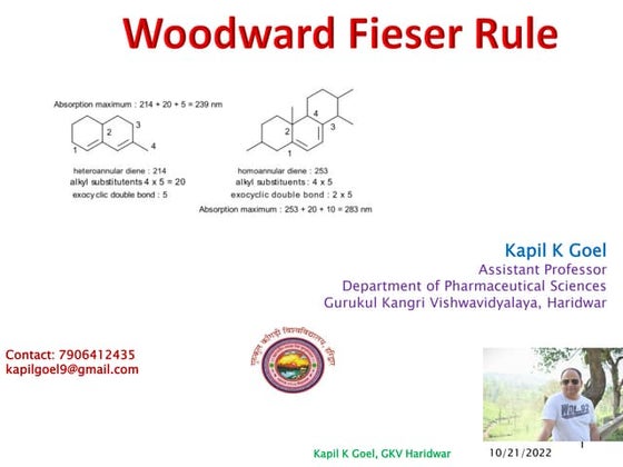WOODWARD– FIESER RULES.pdf | Chemistry | Science