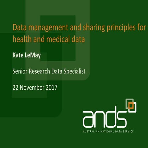 Presentation to the Woolcock Institute of Medical Research 