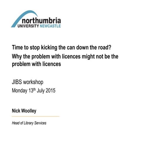 Woolley  licences july 2015