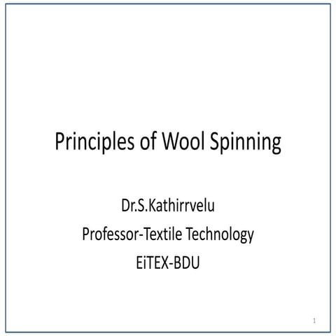 Wool spinning
