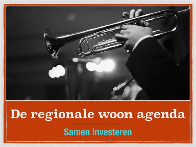 Investeringsagenda Woonregio Zuidwest Friesland 