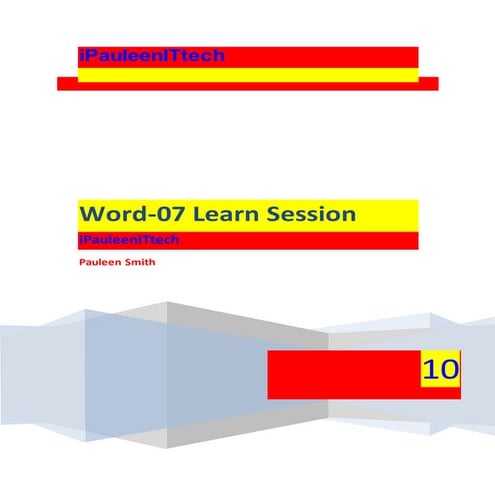 Word 07 learn session