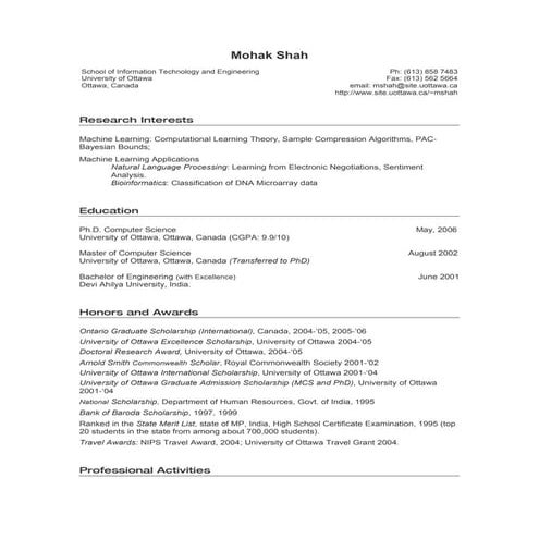 Word Document Format