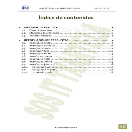 Word 2007 basico(recopilacion de preguntas de examenes)