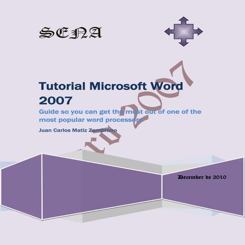 Word 2007 tutorial 1