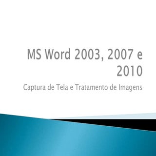 Word 2003, 2007 e 2010