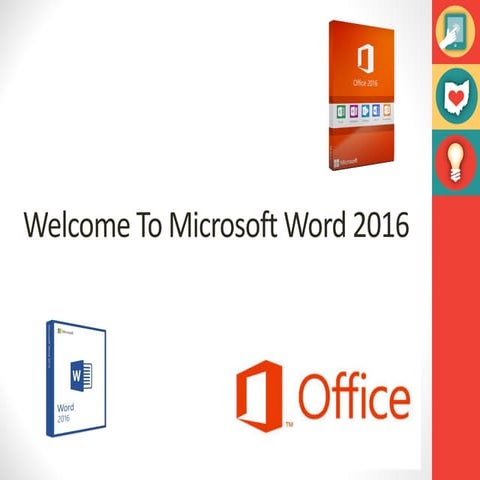 Word2016 guidelines for starter and for easy to use