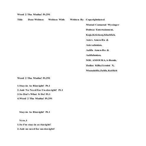 Word 2 tha mutha.pt.291