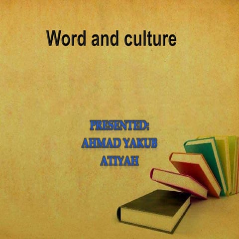 Word and culture