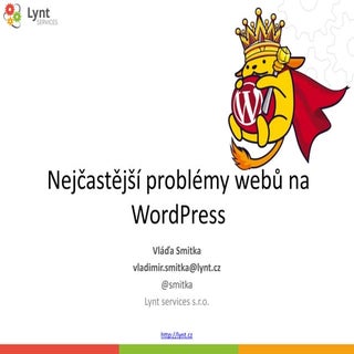 Nejčastejší problémy WordPress webů
