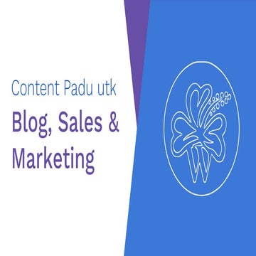 Menulis Content Padu utk Marketing, Sales & Blog