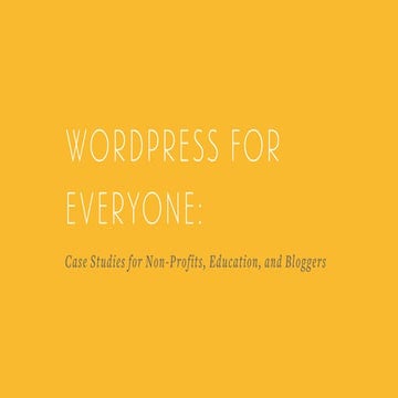 WordCamp Orlando 2015 - WordPress for Everyone