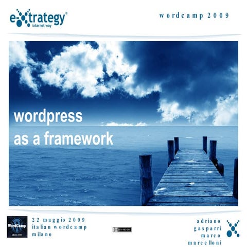 worpress as a framework