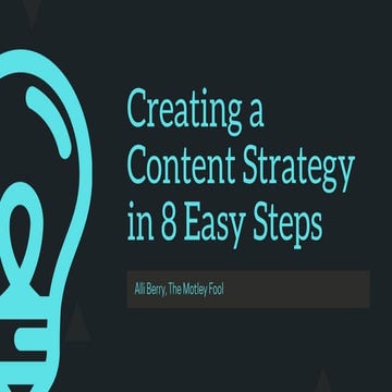 Denver Wordcamp 2020: Creating a Content Strategy Workshop