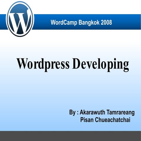 Wordcamp Bangkok 2008