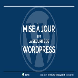 Mise à jour sur la sécurité WordPre...