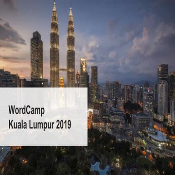 WordCamp Kuala Lumpur 2019