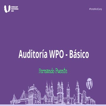 Auditoría WPO – Básico - WordCamp Pontevedra 2024