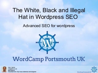 Wordcamp UK Porstmouth Advanced SEO for wordpress