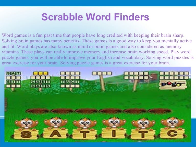 Scrabble Word Finders