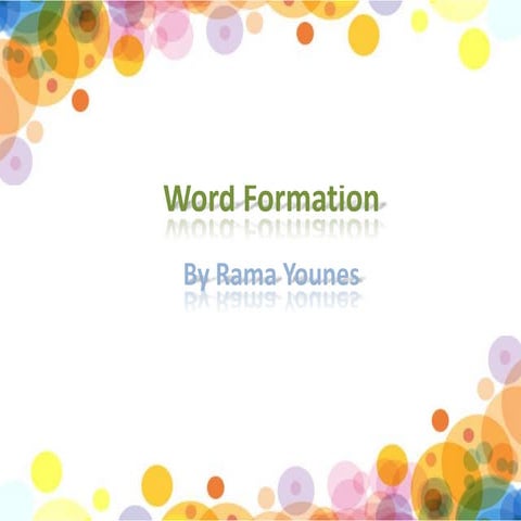 Word formation