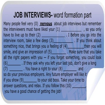 FCE exam practice Use of English Word formation part 3 explained