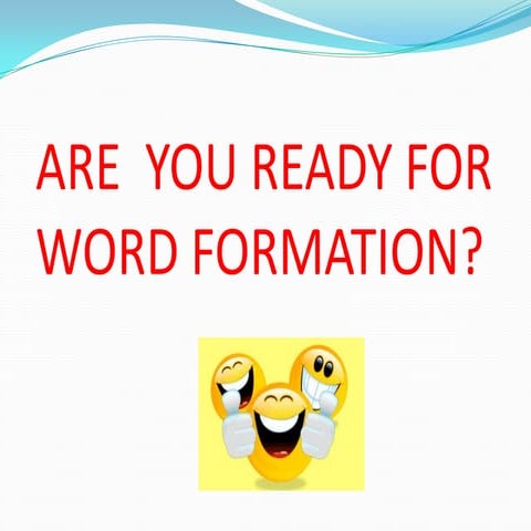 Word formation and social expressions