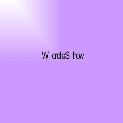 Wordle show | PPT