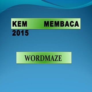 Wordmaze kem membaca2015
