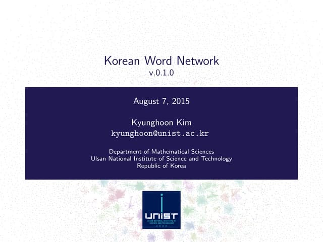 Korean Word Network