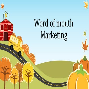 Word of mouth marketing