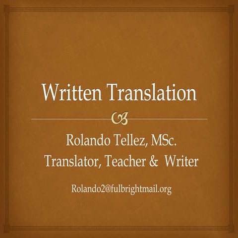 Translation Resources