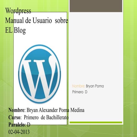 Wordpres blog bryan poma