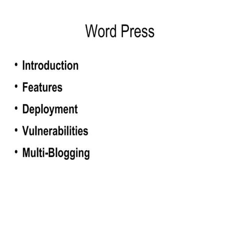 Word press