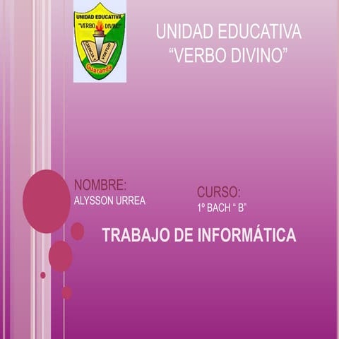 Trabajo de Informática