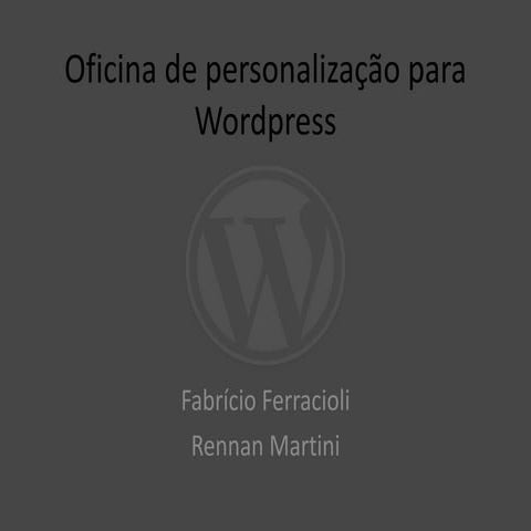 Wordpress - Introdução