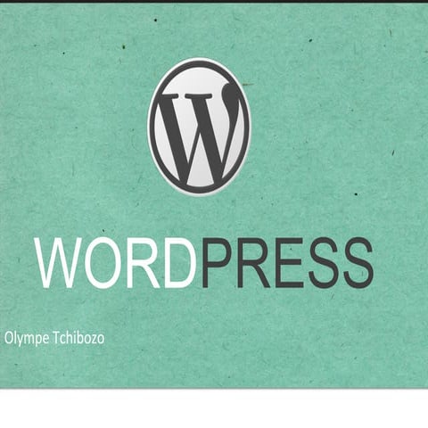 Simple présentation de Wordpress | PDF
