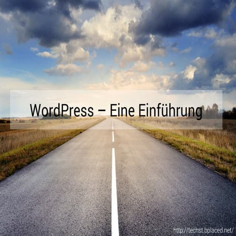 WordPress- eine Einführung