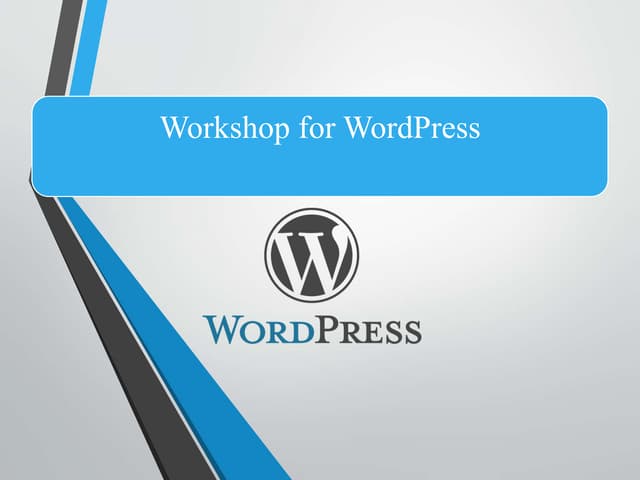 Wordpress complete tutorial