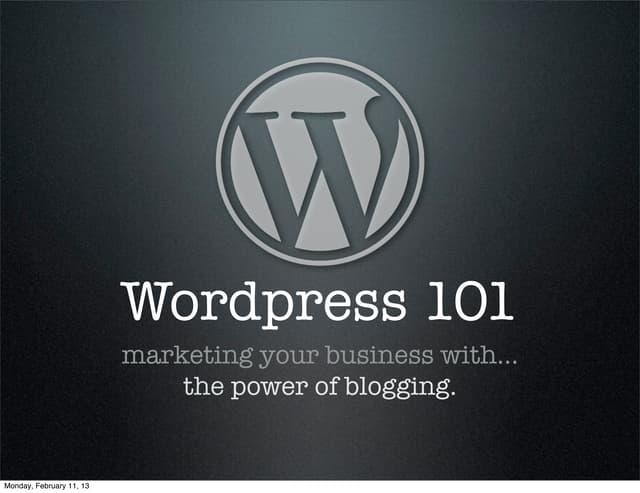 Wordpress 3hr-course