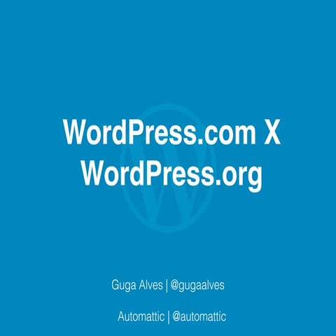 Diferenças entre WordPress.com e WordPress.org
