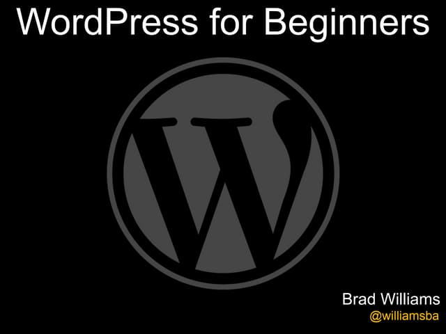 WordPress for Beginners