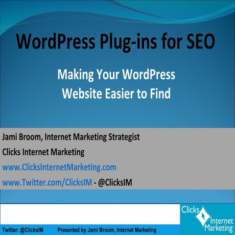 Wordpress Plugins for SEO | PPT
