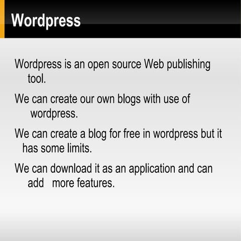 Wordpress | PPT